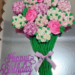 Batter Up ElK Grove Floral Bouquet Cake